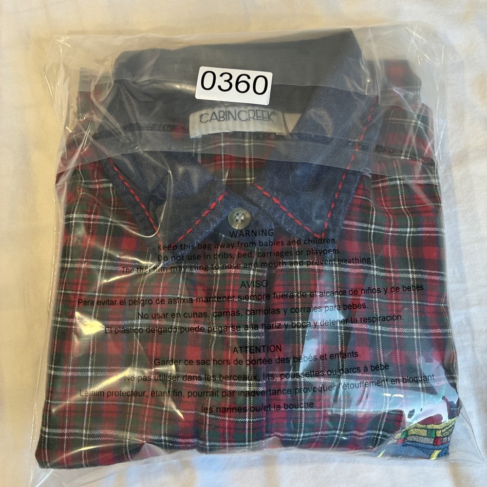 Cabin Creek Button Up Shirt Women's Small School Teacher Core Embroidered Plaid - Picture 11 of 11